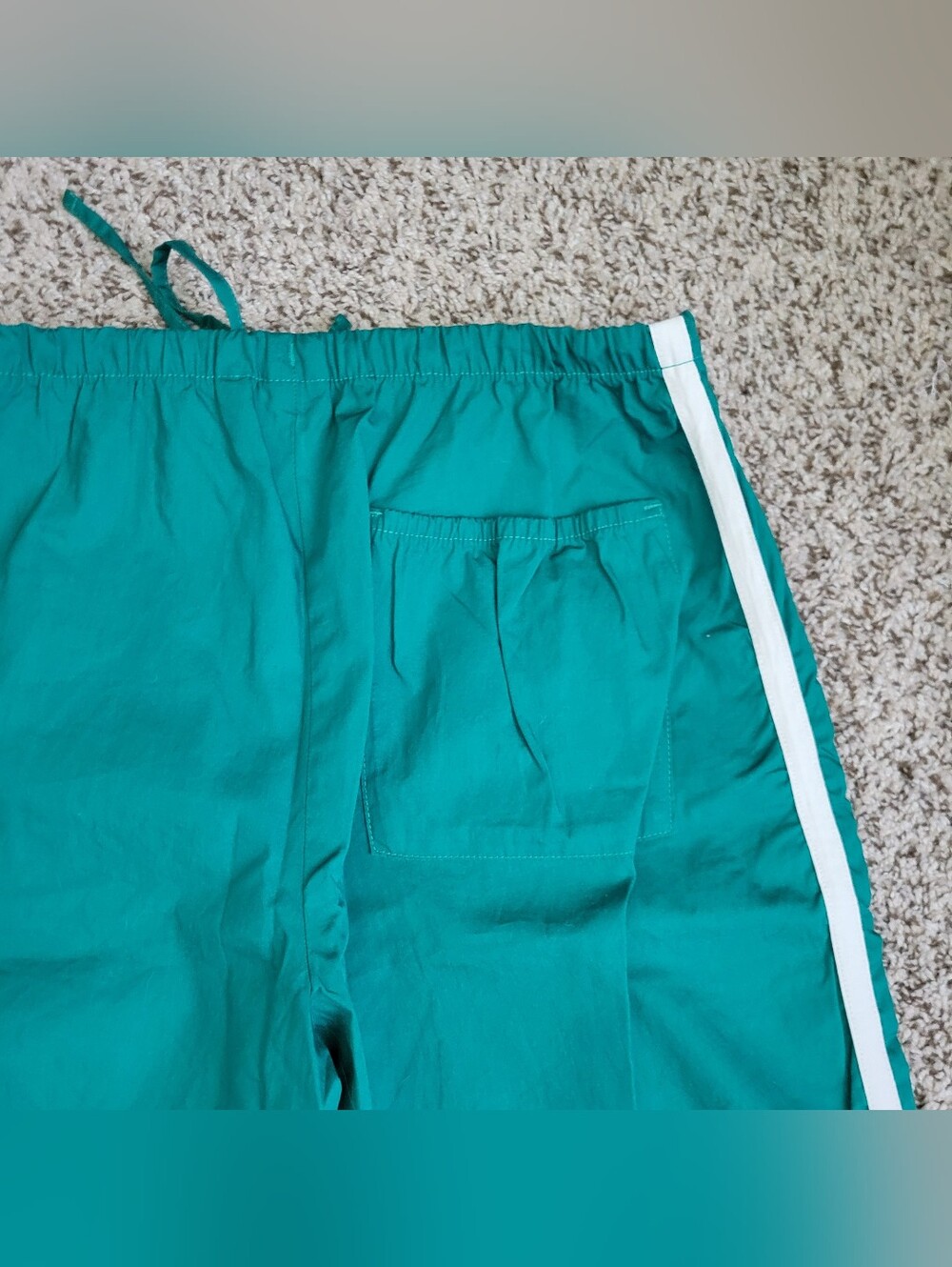 Gap Organic Cotton Poplin Relaxed Easy Stripe Pants Baize Green Barrel XS NWT - Picture 8 of 10